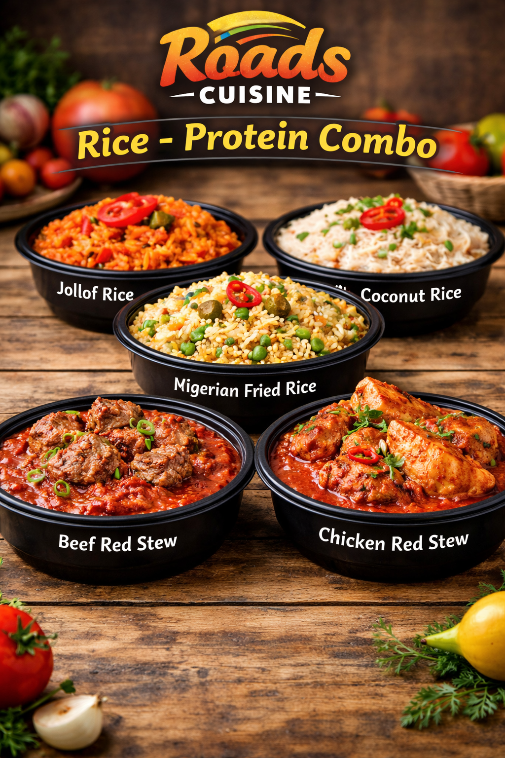 Rice & Protein Combo - ROAD'S CUISINE